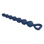MR PLAY - PERLE ANALALI IN SILICONE BLU E PLUG ANAL 26,7 CM